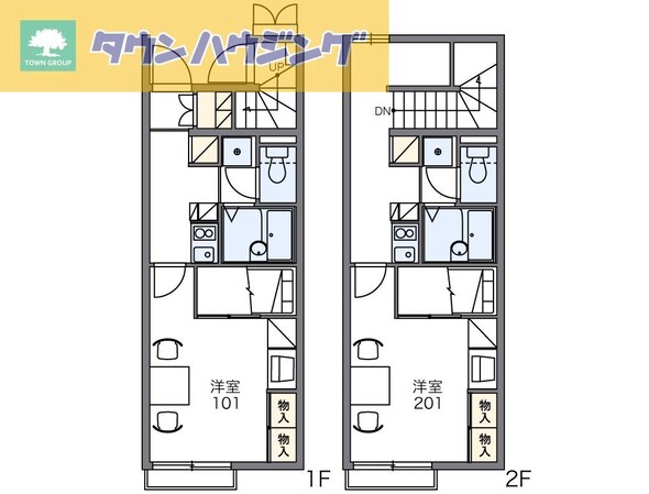 レオパレスみどりIIの物件間取画像